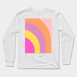 Boho positive vibe rainbow pattern Long Sleeve T-Shirt